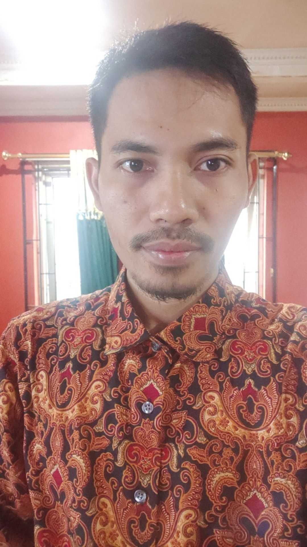 Odza Kemeja Batik Pria Baju Batik Lengan Panjang Atasan Pria Modern Slim Fit
