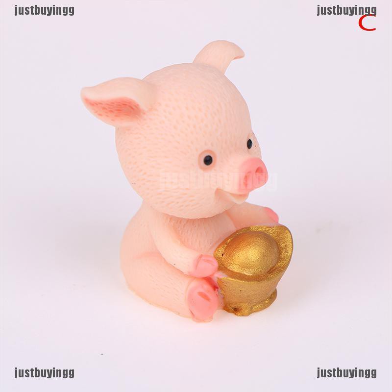 JB✪ Fortune Pig Miniature Figurine Fairy Garden Dollhouse Decor Micro Landscape