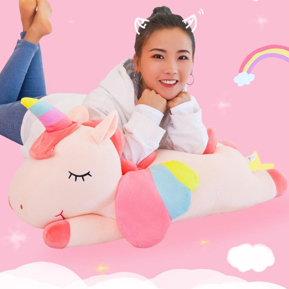 Timekey Mainan Boneka Stuffed Plush Unicorn 30cm Untuk Hadiah Ulang Tahun Anak Perempuan O1Q2