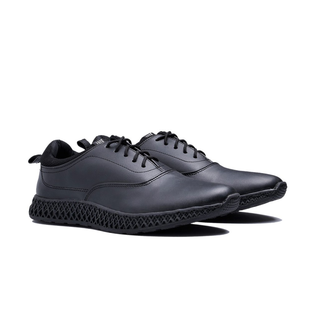 GARRICK BLACK - Sepatu Pantofel Pria Kasual Formal Kulit Pantopel Pria Fantofel Pantofel Hitam Pria