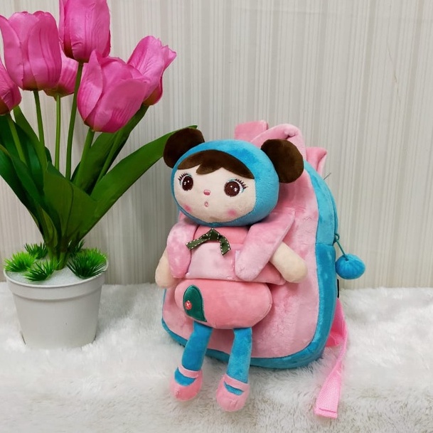 TasRansel Anak Boneka Cewek Me Too/Backpack Anak Paud/Boneka Bisa Dilepas