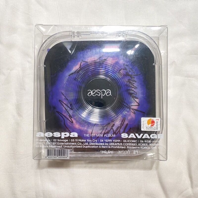 SIGNED Album Aespa - Savage P.O.S version