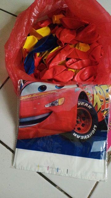 Table Cover / Taplak Meja Karakter Cars Mickey Minion Avenger Spiderman