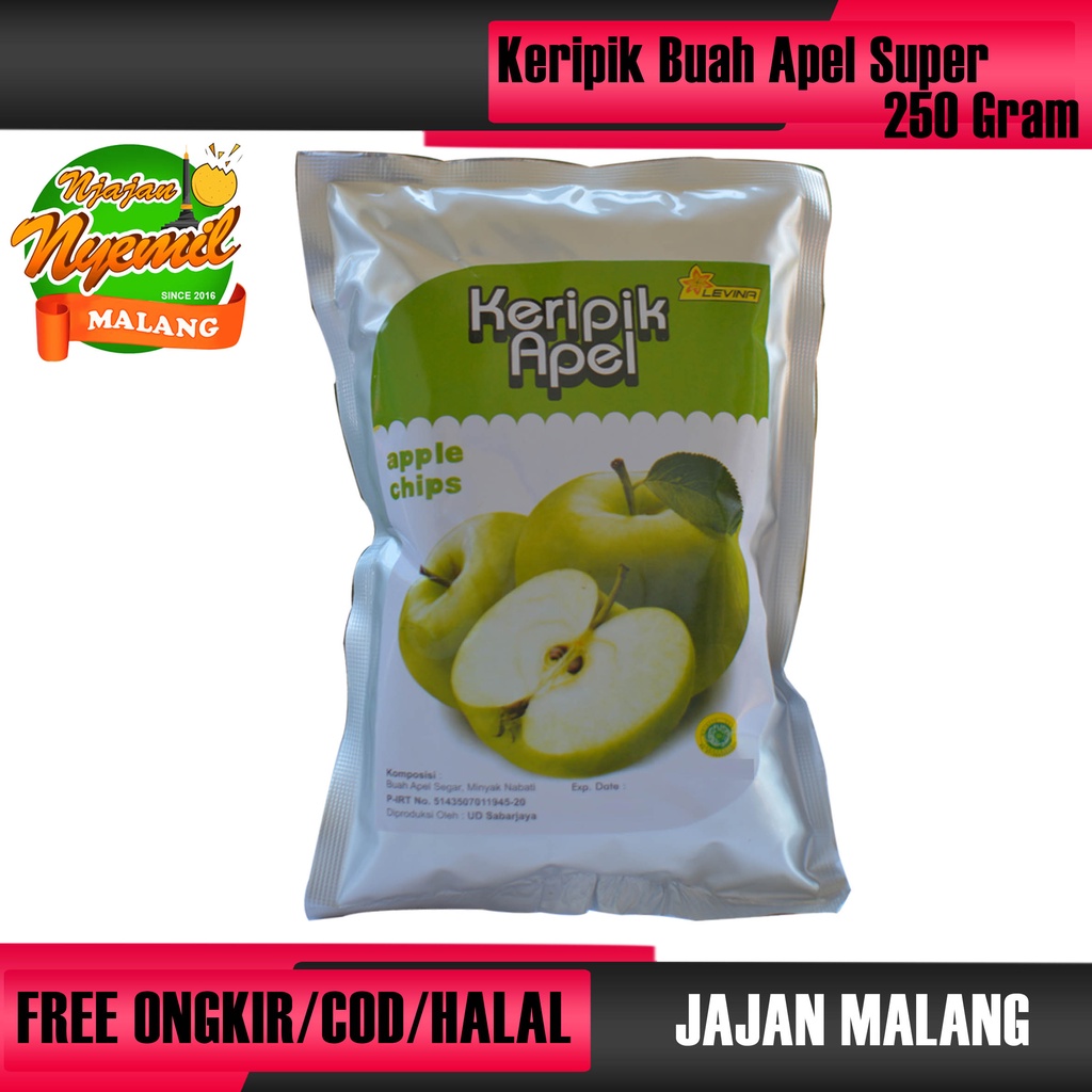 

KERIPIK BUAH APEL KEMASAN 250 GRAM