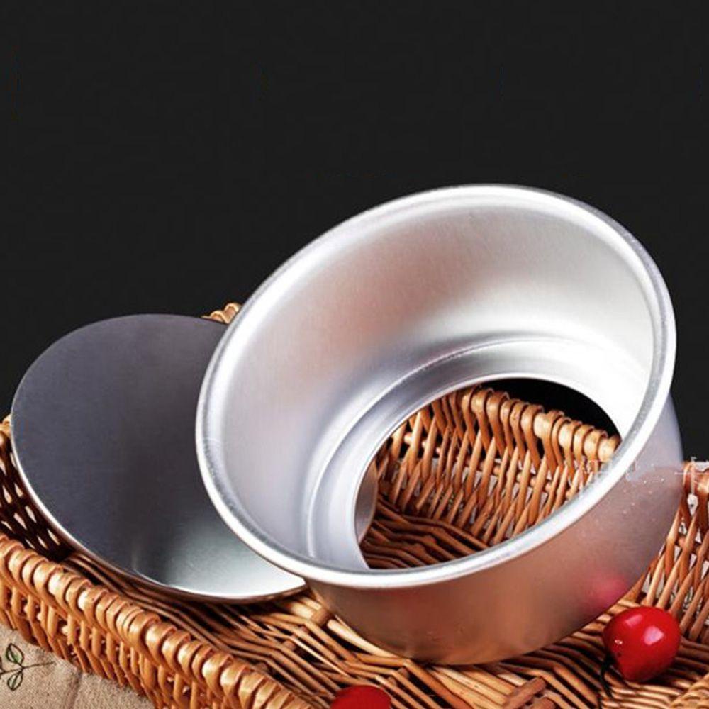 Populer 4/6inch Loyang Kue Bakeware Dish Motif Bulat Bahan Aluminium Alloy Die