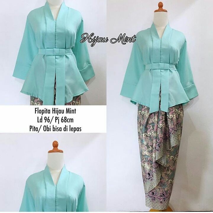 Set Kebaya Floy Flofita Hijau Mint
