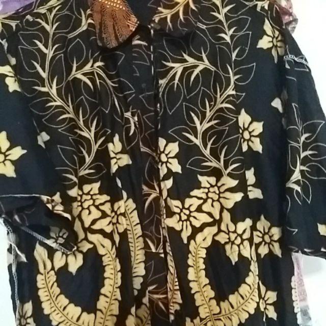 Bswart Batik Hrb026 Kenongo Hem Pendek Padi Pekalongan M L Xl Batik Pria Murah Modern