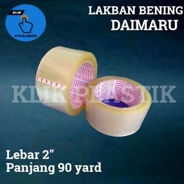 

ISOLASI BENING DAIMARU 90 YARD/SELOTIP/LAKBAN DAIMARU/OPP/TAPE/POLOS