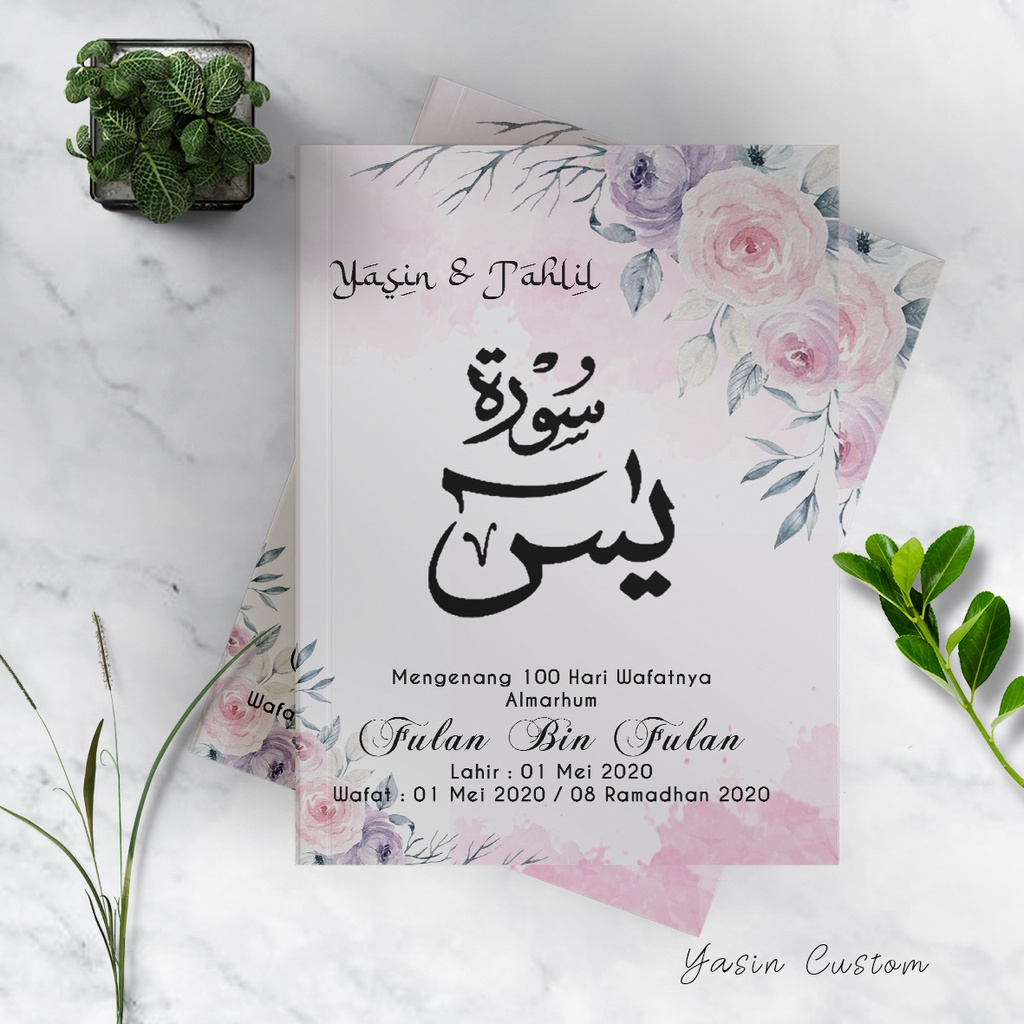 BUKU YASIN SOFT COVER CUSTOM MURAH