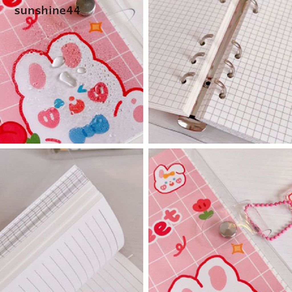 Sunshine Stiker Transparan Gambar Kelinci Lucu Ukuran A6 Untuk Diary / Jurnal