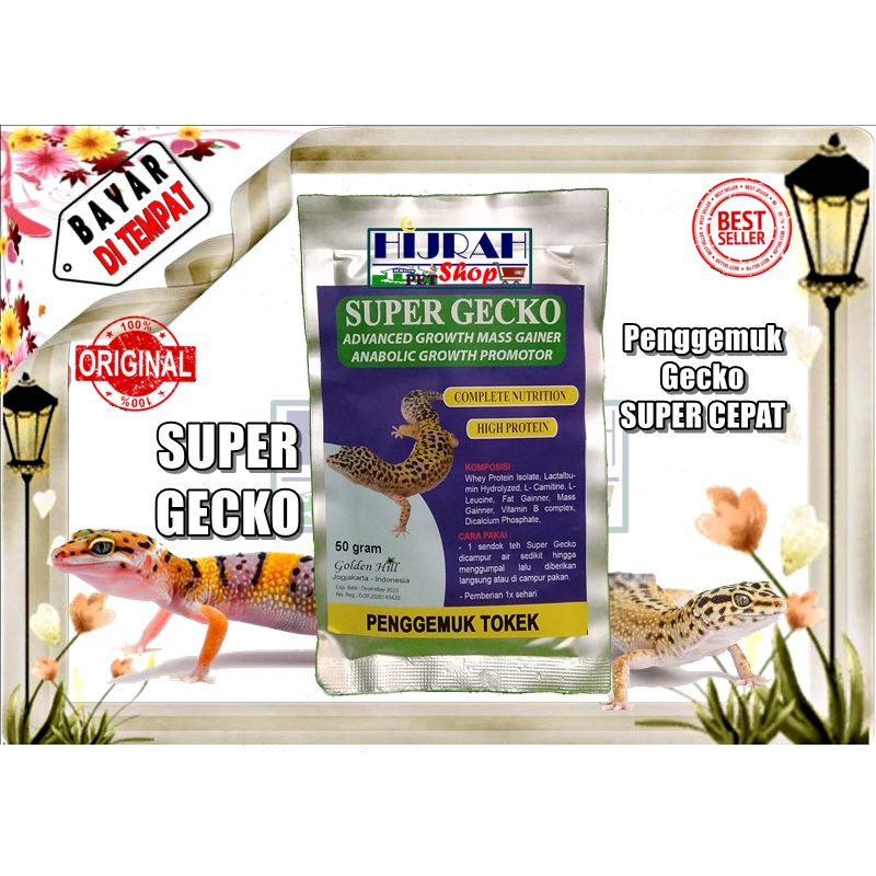 Obat Gecko Obat Tokek Vitamin Gecko Vitamin Tokek Mempercepat Pertumbuhan Dan Penggemuk Gecko Super 