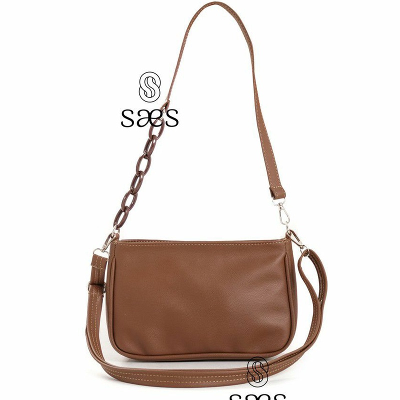 SAES - Tulip Tas Selempang &amp; Bahu Wanita Kulit Mini Sling bag Vintage Retro