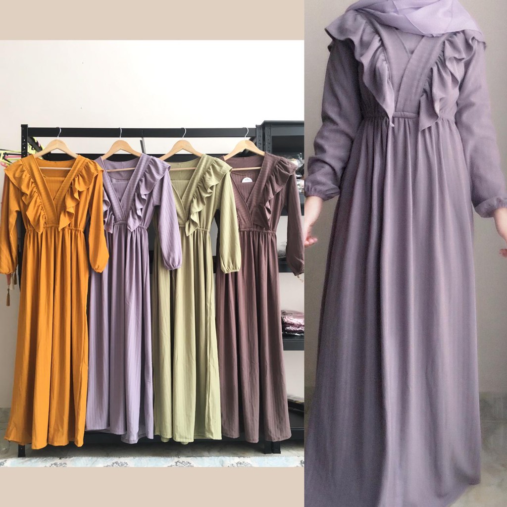 fashion muslim dress gamis knit zara