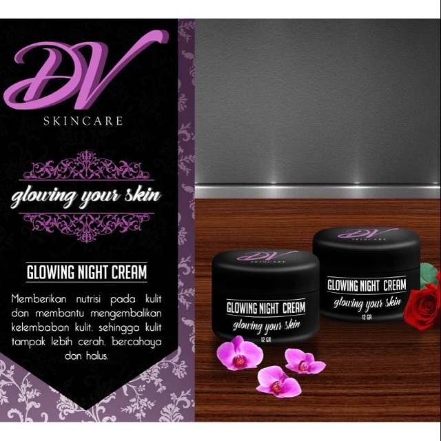 DV Skincare Glowing Night Cream / krim malam