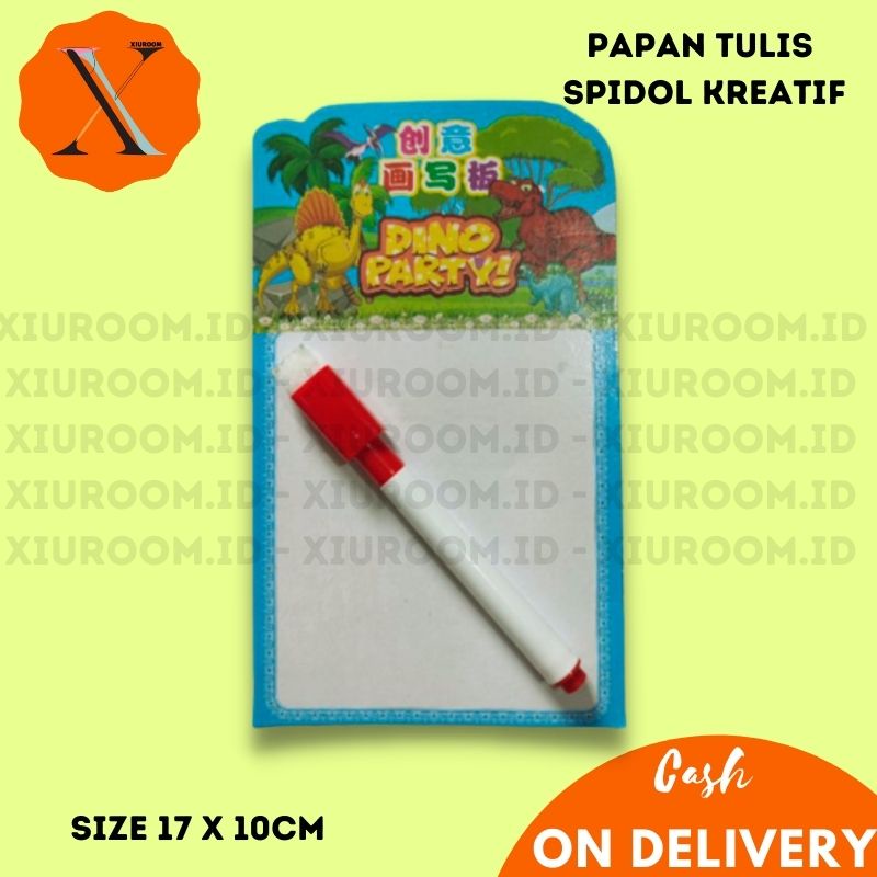 

XIUGROSIR - ( 10PCS ) MAINAN ANAK EDUKASI PAPAN TULIS SPIDOL PENGHAPUS KREATIF TANGGUNG