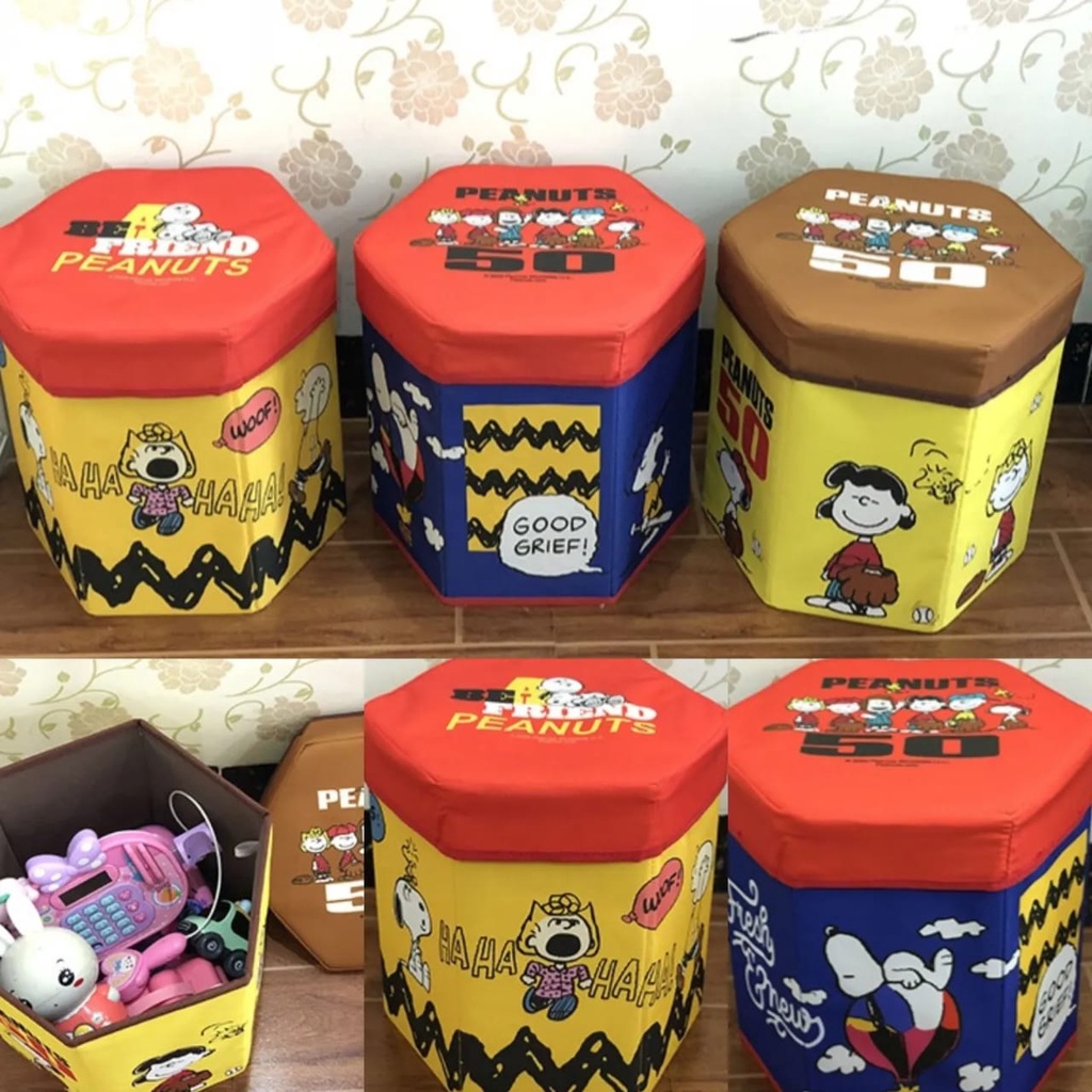 Box Kursi / Box lipat / Stool Snoopy Kuromi Cinnamoroll