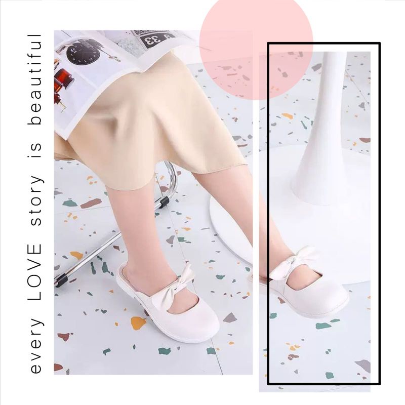 Sepatu Flat Shoes Anak Wanita Summer pita Import High Quality best