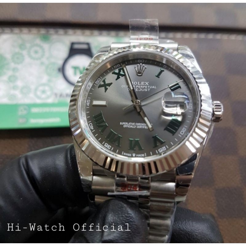 jam tangan rolex datejust wimbledon