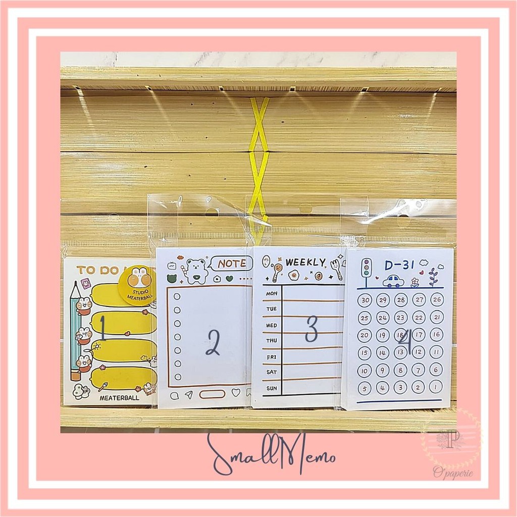 

Small Memo daily planner