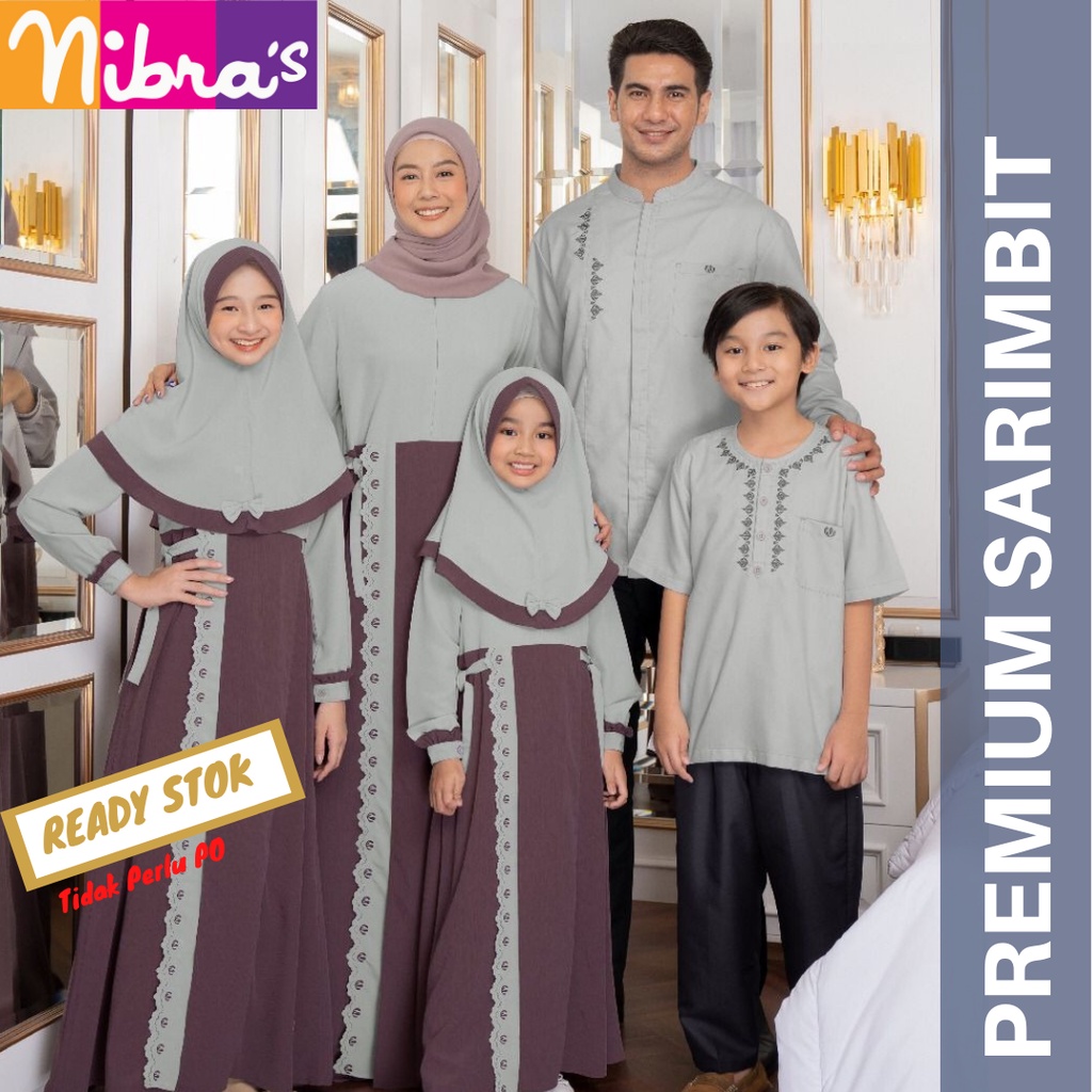 NEW - Baju Couple Keluarga Lebaran 2022 Meh Series Nibras  - Sarimbit Keluarga 2022 Ori Bandung  -  Gamis Couple Ibu dan Anak Perempuan Muslim Cople Cauple Kapel Premium