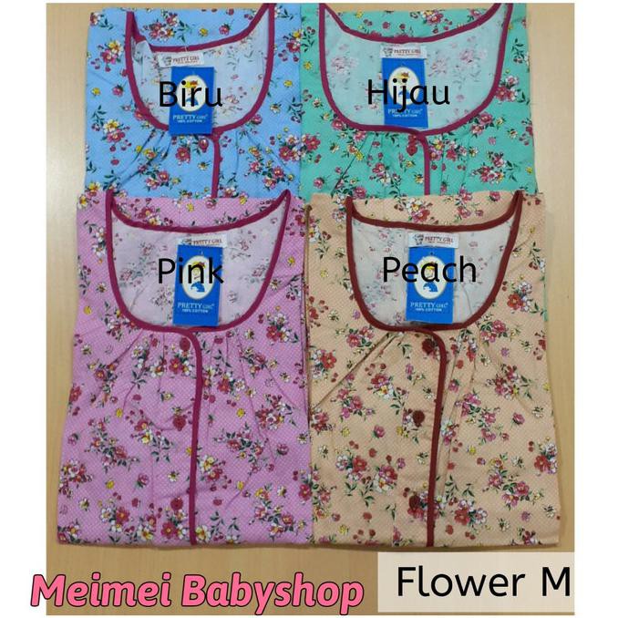 Daster Katun Pretty Girl / Daster Busui Bumil / Baju Tidur Wanita