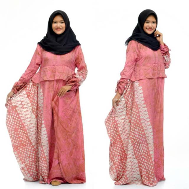 Gamis batik halus gamis batik tulis gamis batik silk sutra gamis batik mewah
