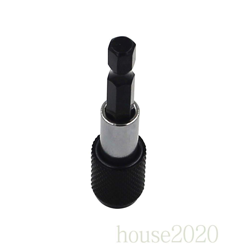 (House2020) Batang Extension Hex Shank 1 / 4 60mm Rilis Cepat Holder Mata Bor / Obeng Elektrik