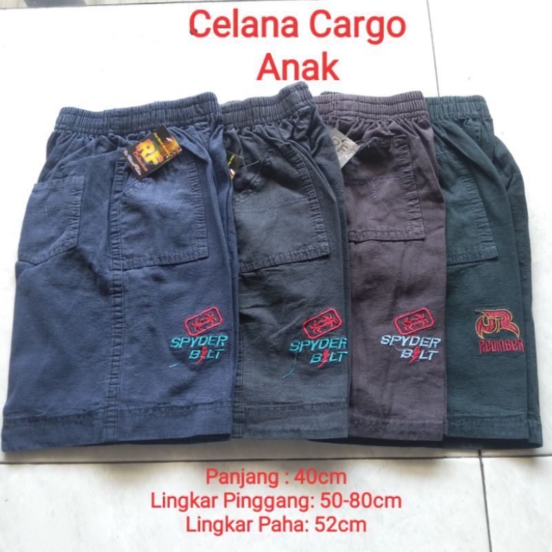 Celana Pendek Kolor Cargo Army