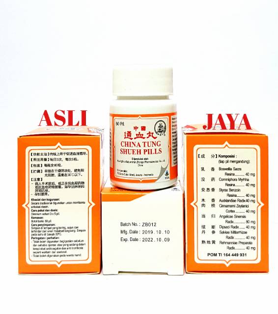 China Tung Shueh Pills - Obat Rematik, Nyeri Sendi &amp; Lancar Darah