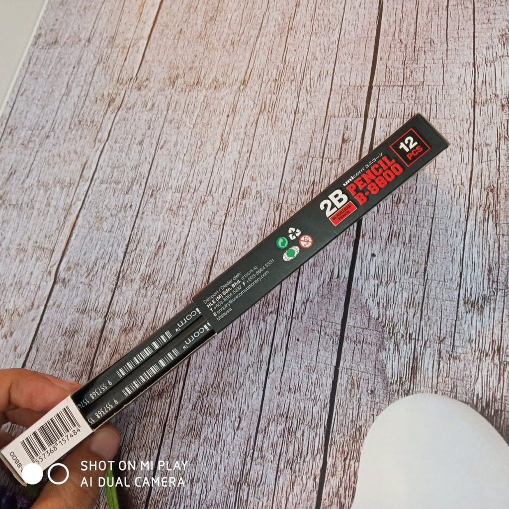 Pensil 2B Unicorn B-8800 2B Blacklead Pencil  Murah