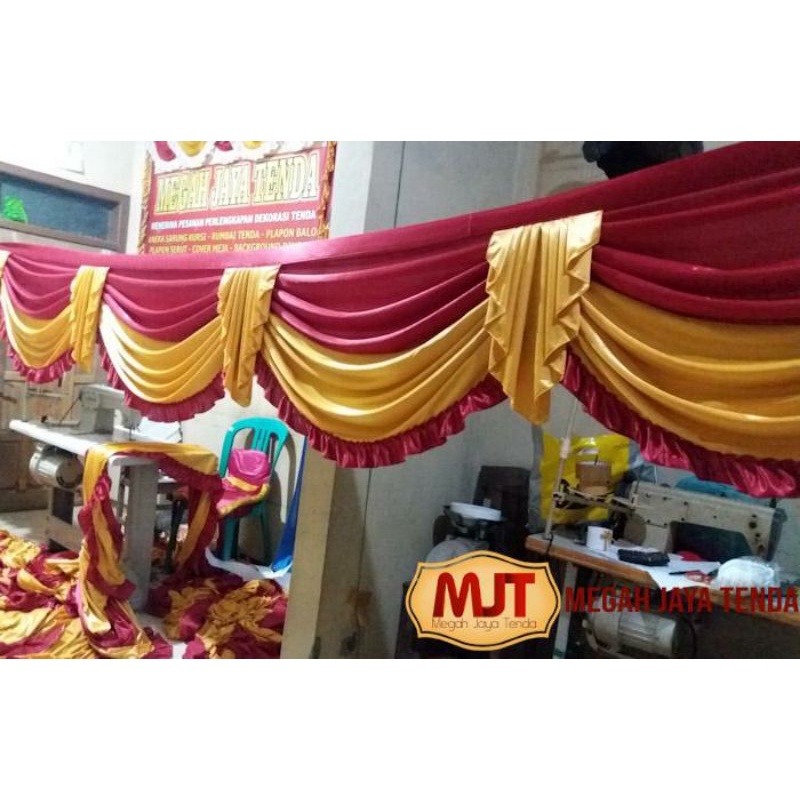 Rumbai Tenda /poni tenda /rumbai Dekorasi (panjang 4mtr)
