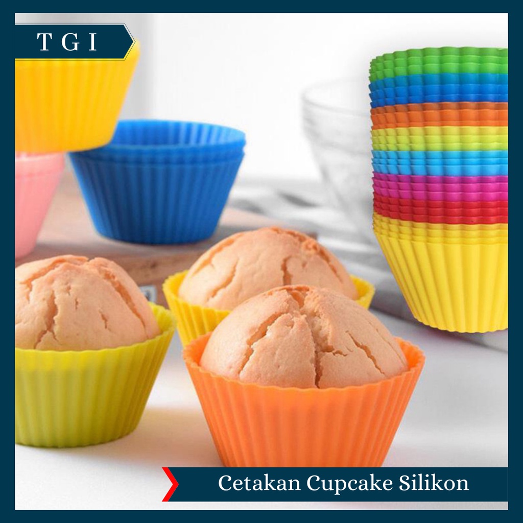 TGI - CETAKAN SILICONE CUPCAKE MUFFIN SILIKON CUP MANGKOK SILICONE CUP | CETAKAN KUE CUPCAKE | MUFFIN CUP SILIKON | CETAKAN SILIKON KUE CUP CAKE MUFFIN PUDING CUPCAKE | CUP MUFFIN