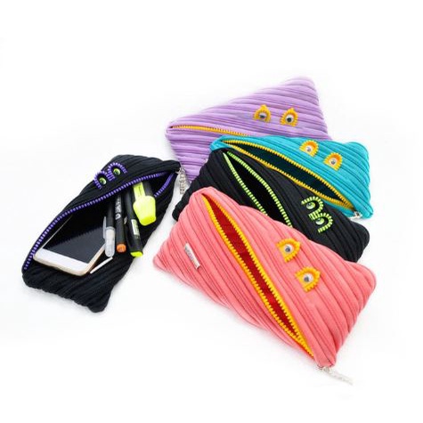 

ZIP N ROLL | Stationary Pouch Monster Neon & Sunflower | Tempat Pensil | SP-001 NE/SF