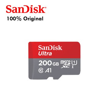 Memory Card Microsd Sandisk  200GB CLASS 10 100MBPS A1 Original Garansi 10 Tahun