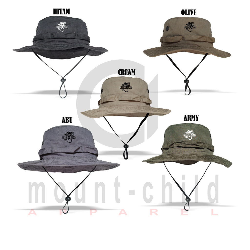 TOPI RIMBA PRIA WANITA DEWASA BUCKET ADVENTURE OUTDOOR HAT HIKING TOPI MANCING TOPI PENDAKI GUNUNG TOPI KOBOY