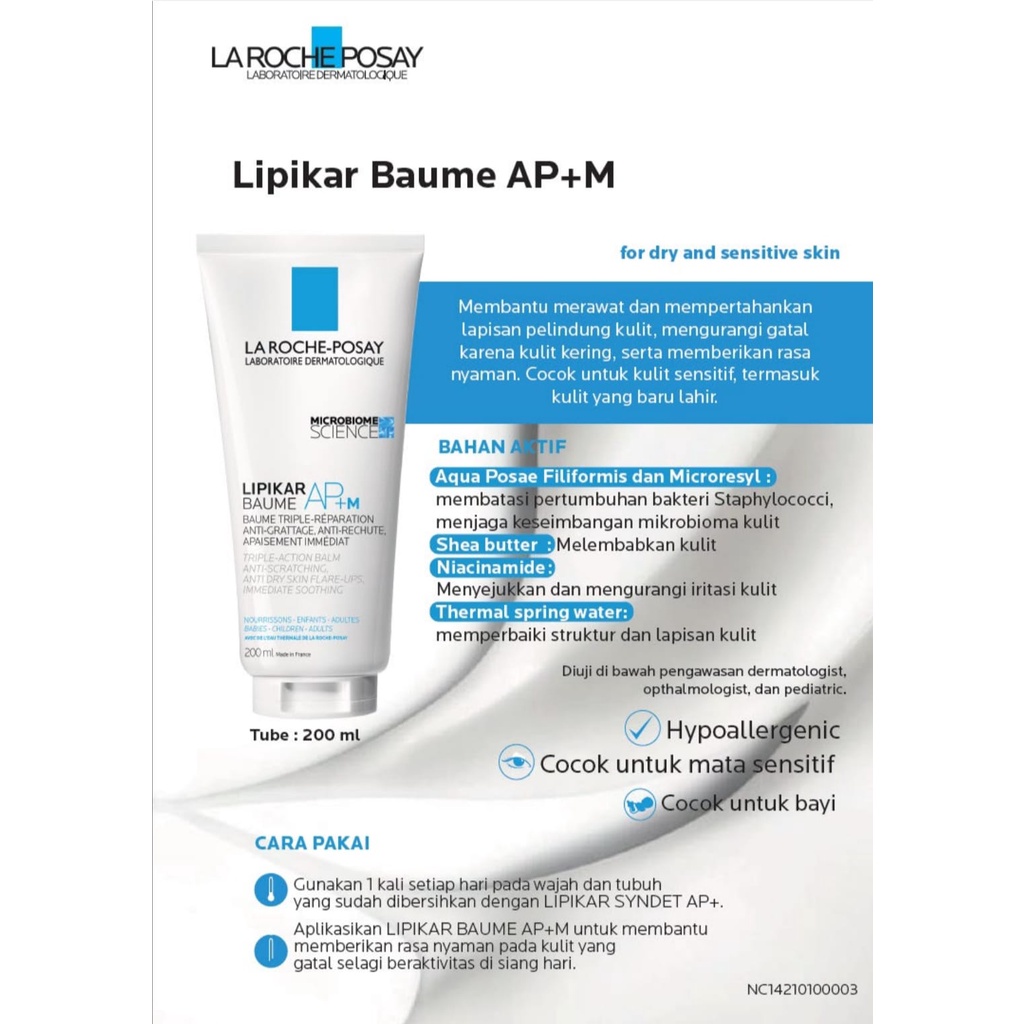 La roche posay Lipikar Baume Ap+M 200 Ml