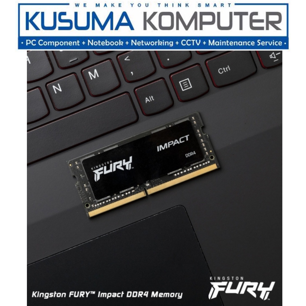 Kingston Fury Impact 8GB DDR4 3200MHz RAM SODIMM LAPTOP / MINI PC KF432S20IB/8