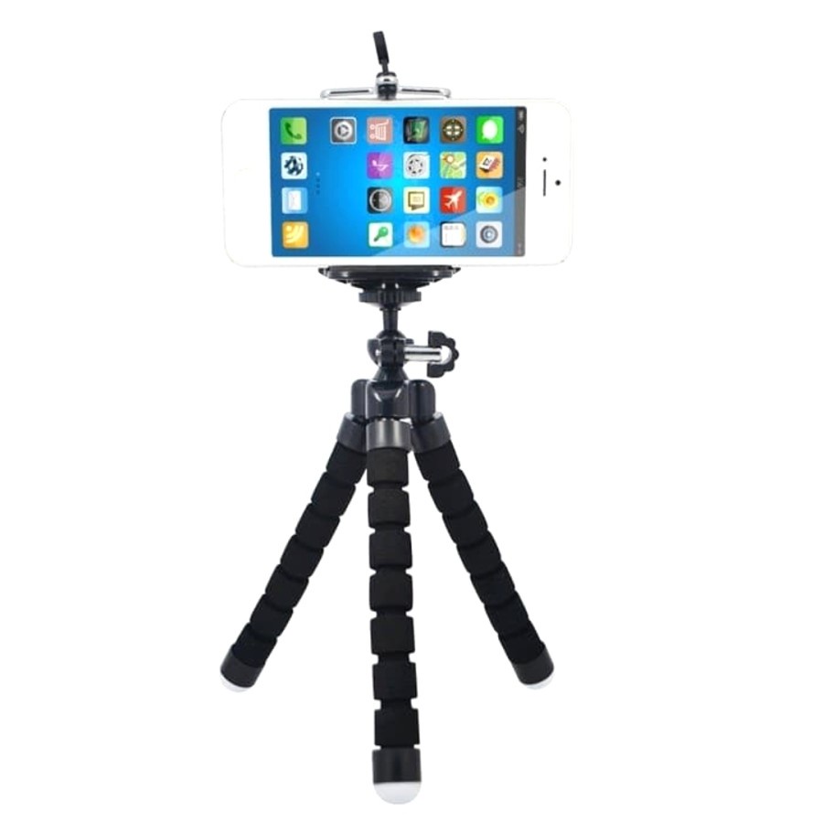 Tripod Spider Mini + Holder U Universal Octopus Stand Holder HP Flexible Tripod Monopod Tongsis Kamera Selfie Smartphone