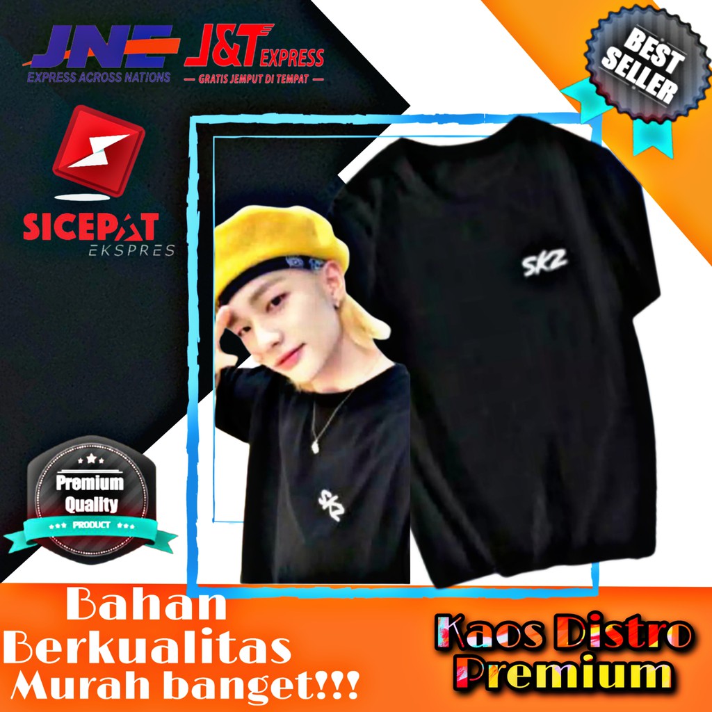 KAOS T-SHIRT STRAYKIDS LOGO SKZ