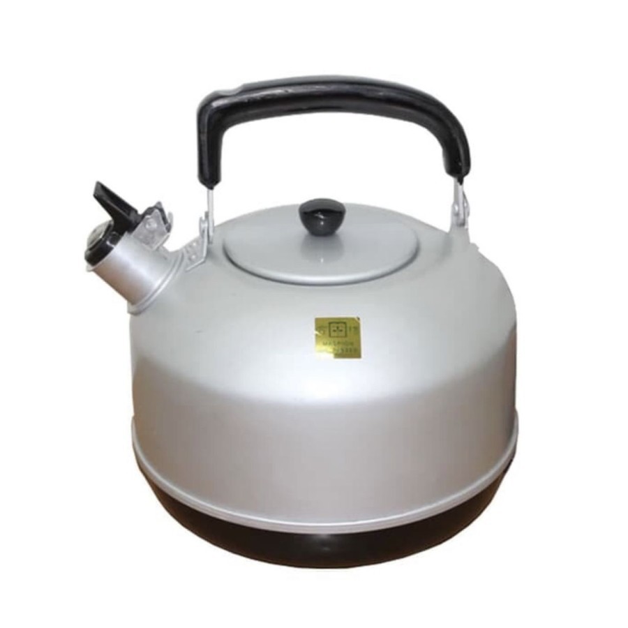 MASPION Teko Bunyi Panas Nasional Pemanas Air Siul Aluminium Whistling Kettle Listrik Elektrik 24cm
