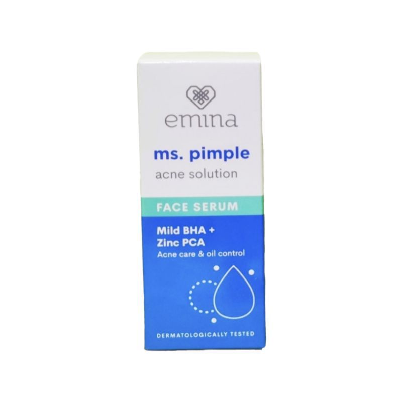 EMINA Ms. Pimple Acne Solution Face Serum Mild BHA + Zinc PCA Acne Care &amp; Oil Control - 30ml