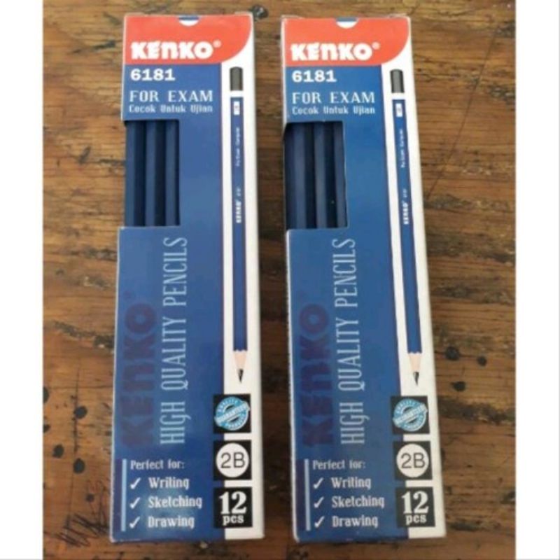 Hot item Pensil tulis 2B merk kenko 6181 harga per pack 12 pcs