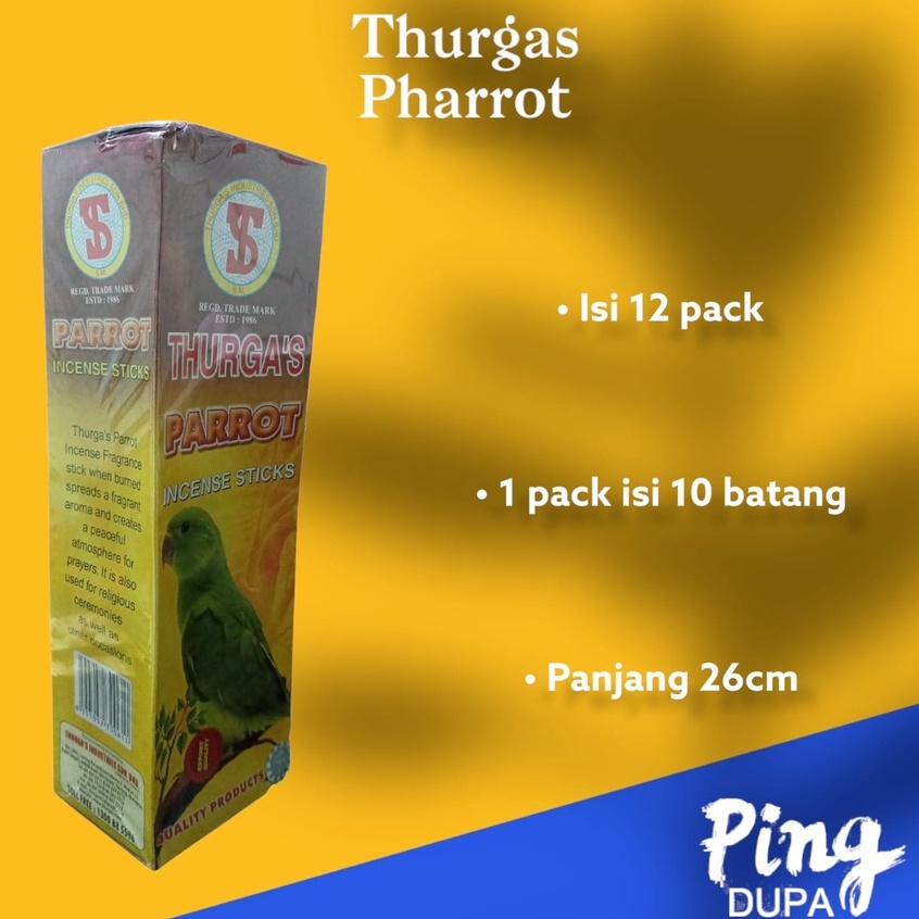 Per Slop Dupa Thurgas Parrot Malaysia Isi 12 Pack Hio