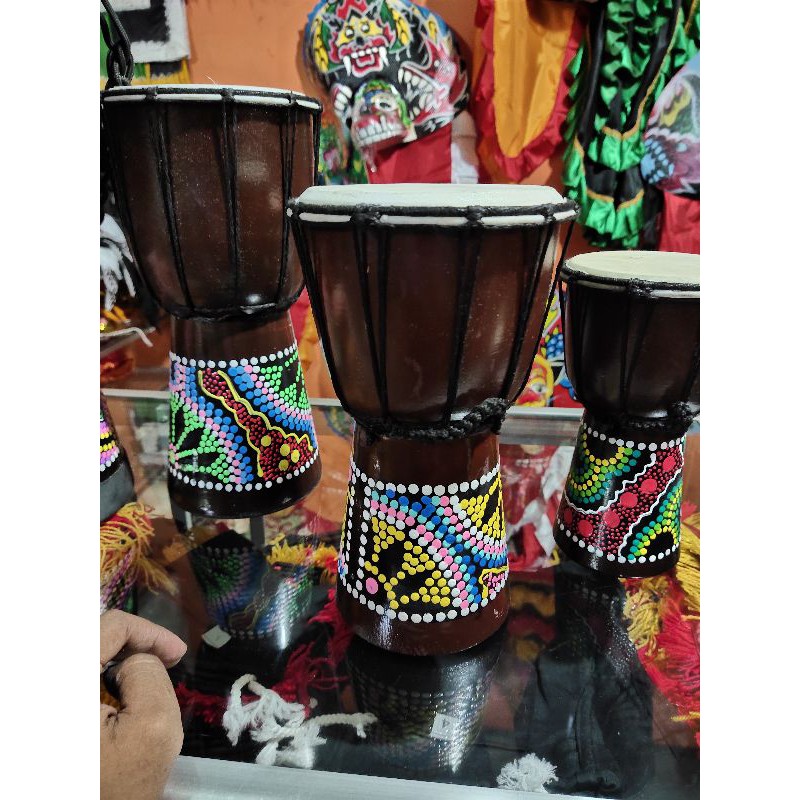 jimbe 25 / kendang jimbe / alat musik / gitar / kendang jawa / barongan / ganongan / pecut / caplokan