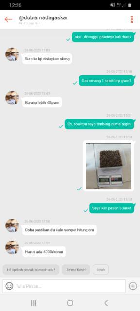 Paket Murah Kecoa Dubia Baby 0,5cm 200ribu Isi 1500ekoran