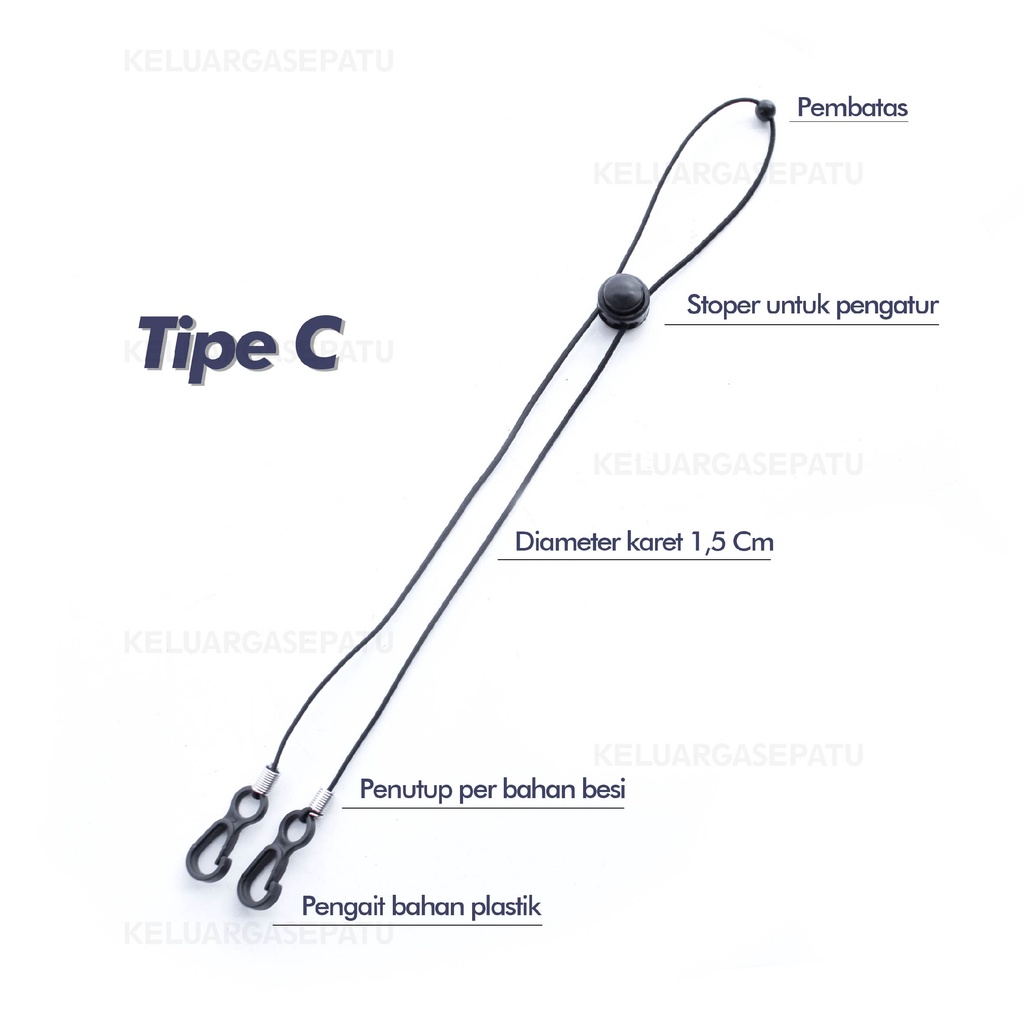 STRAP MASKER KONEKTOR MASKER LANYARD MASK With Strap KONEKTOR STRAP MASKER HIJAB MURAH