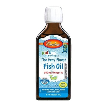 Carlson For Kids Fish Oil Lemon / Minyak Ikan / Vitamin Anak /Suplemen