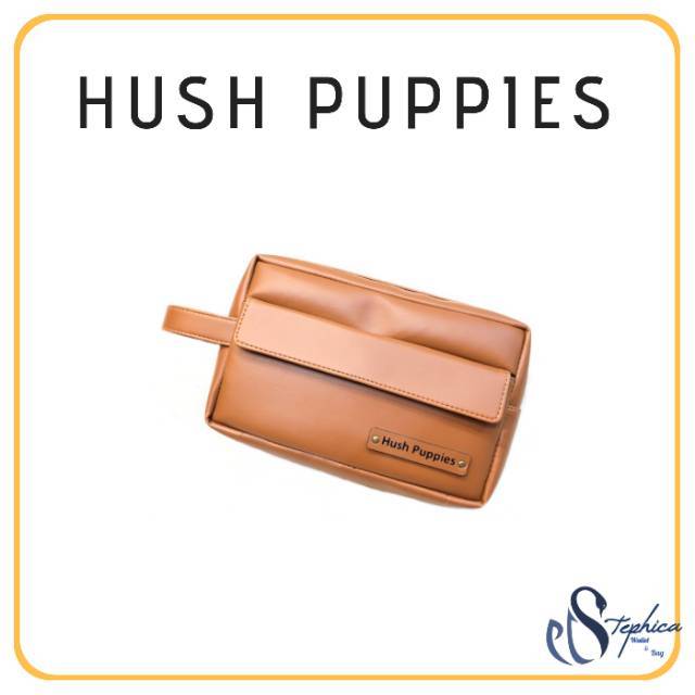 Handbag Pria hush puppies Tan keren murah kado cowok Tas tangan