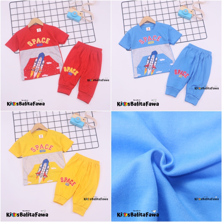 Setelan Pokopow uk 3-18 Bulan / Kaos Karakter Export Branded Bayi Laki Laki Baju Set New Born SNI Import