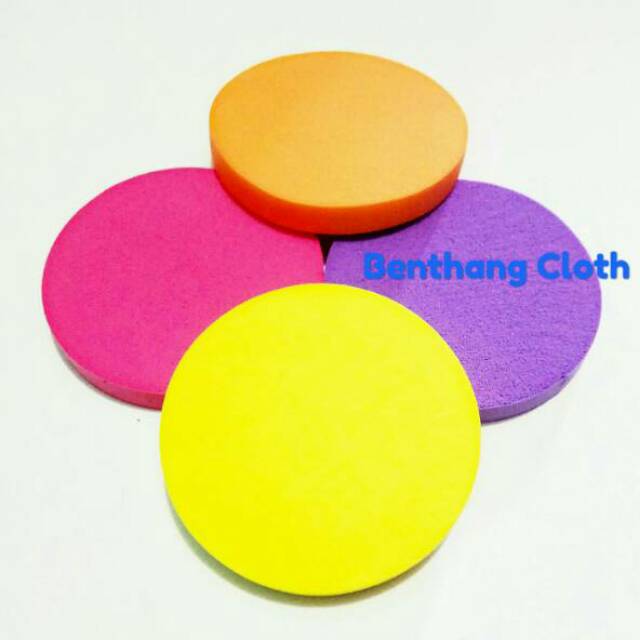 Face Facial Sponge - Spon Pembersih Wajah - Spons Muka 4in1 Warna - 4pcs